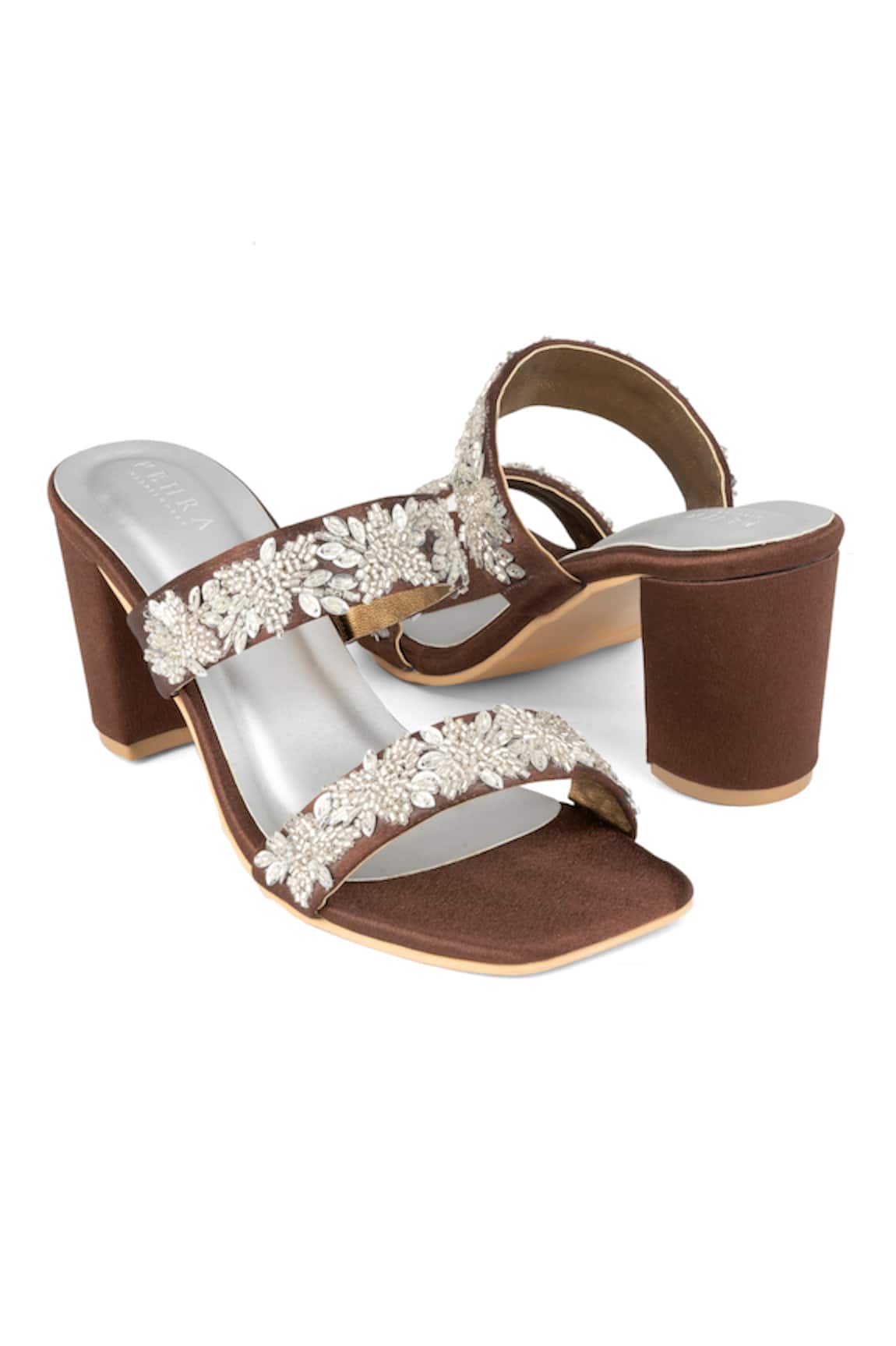 PEHRA Two Strap Block Heels 