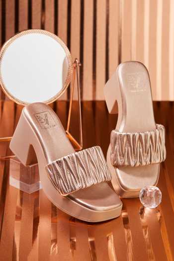 House Of Vian Charlotte Gold Heels 