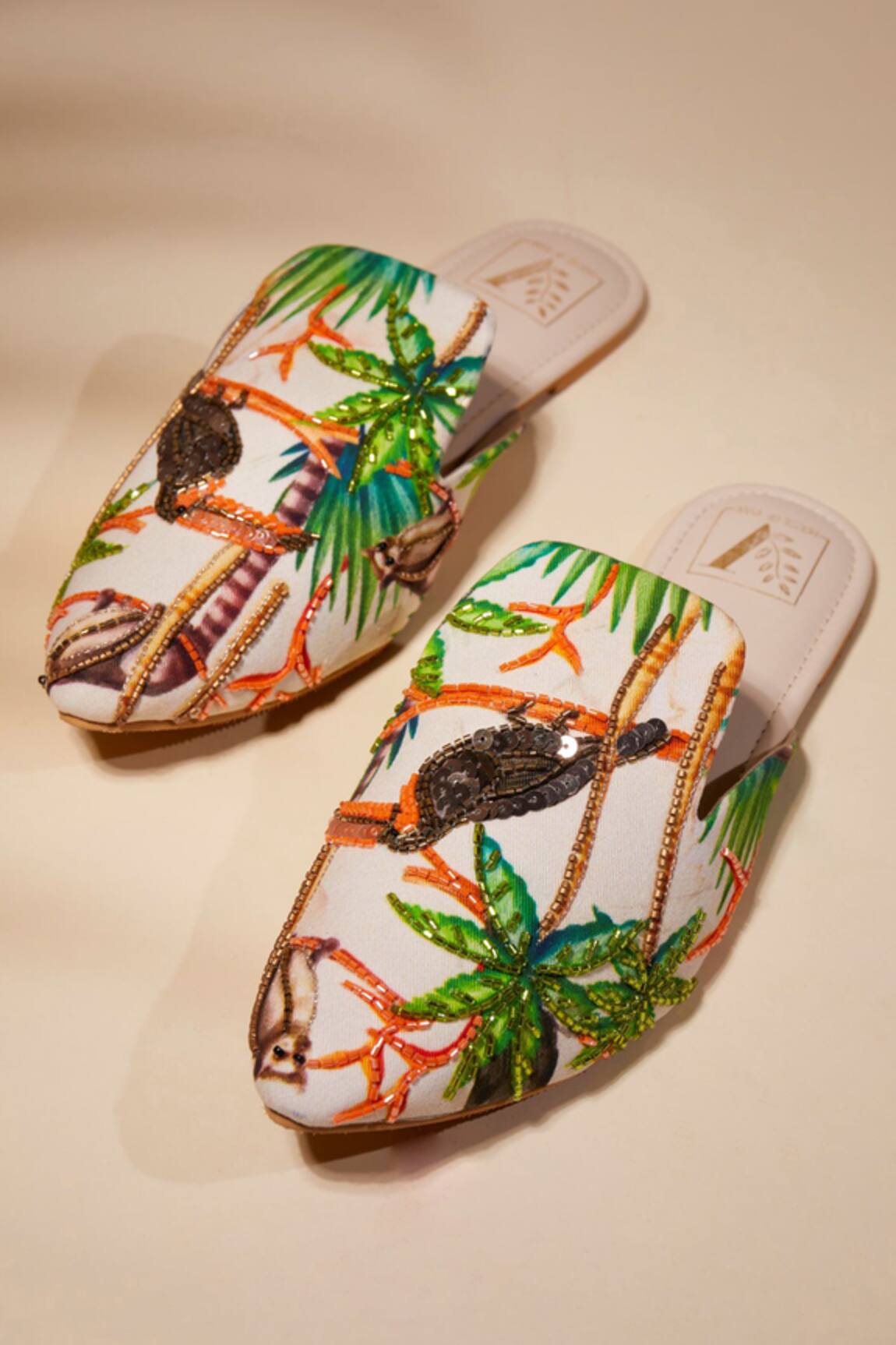 House Of Vian Happy Hornbill Designer Mules 