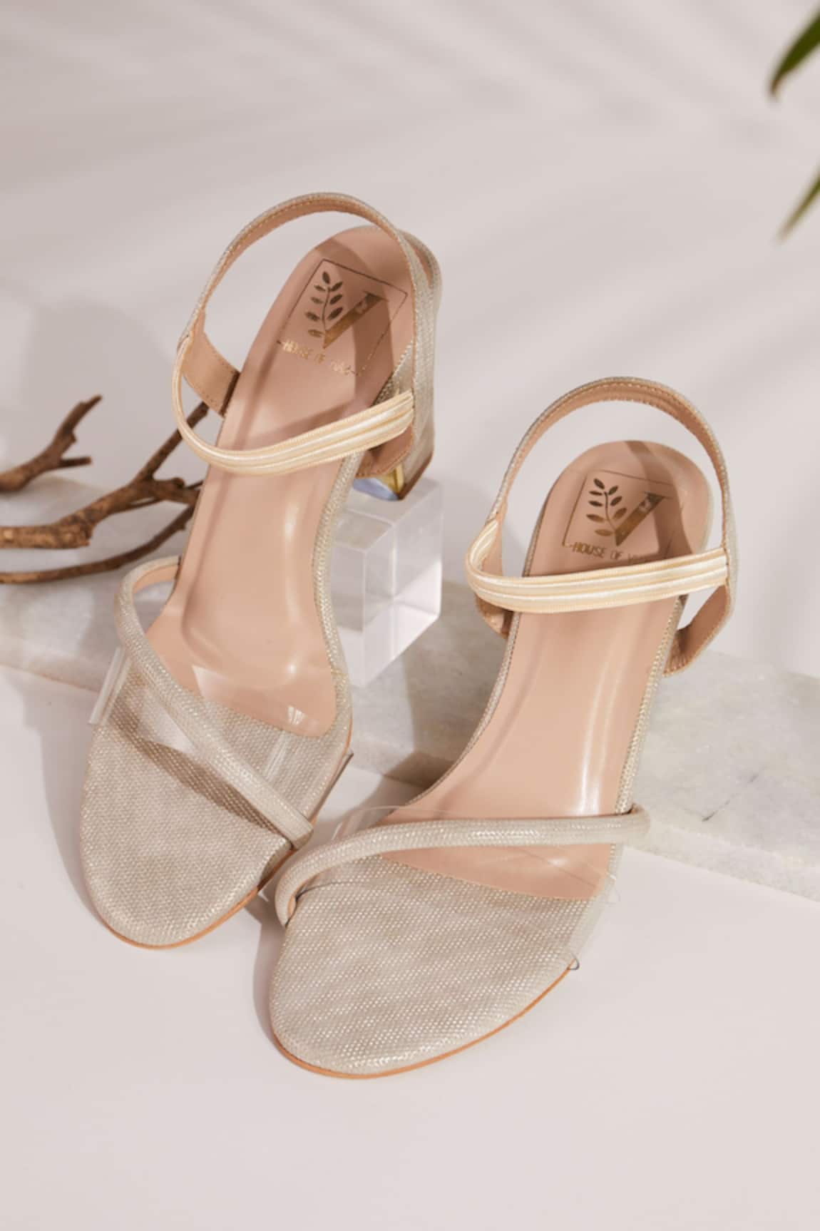 House Of Vian Sabrina Gold Heels 