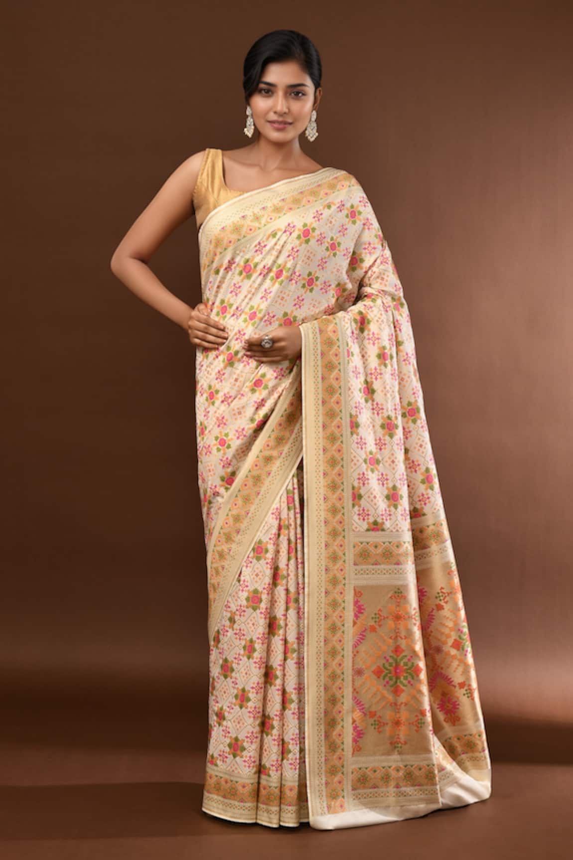 Samyukta Singhania Weave Patola Banarasi Saree With Running Blouse