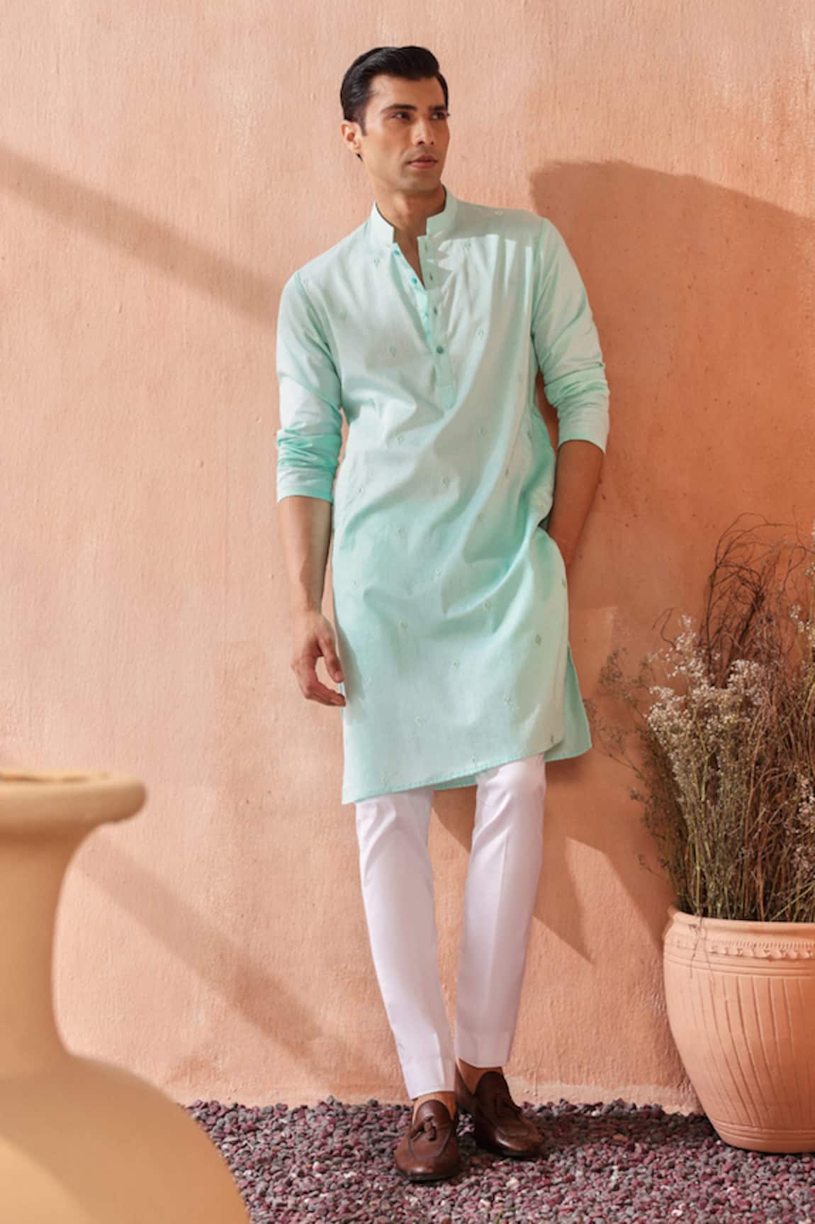Seema Nanda Mint Green Aariz Kurta Set