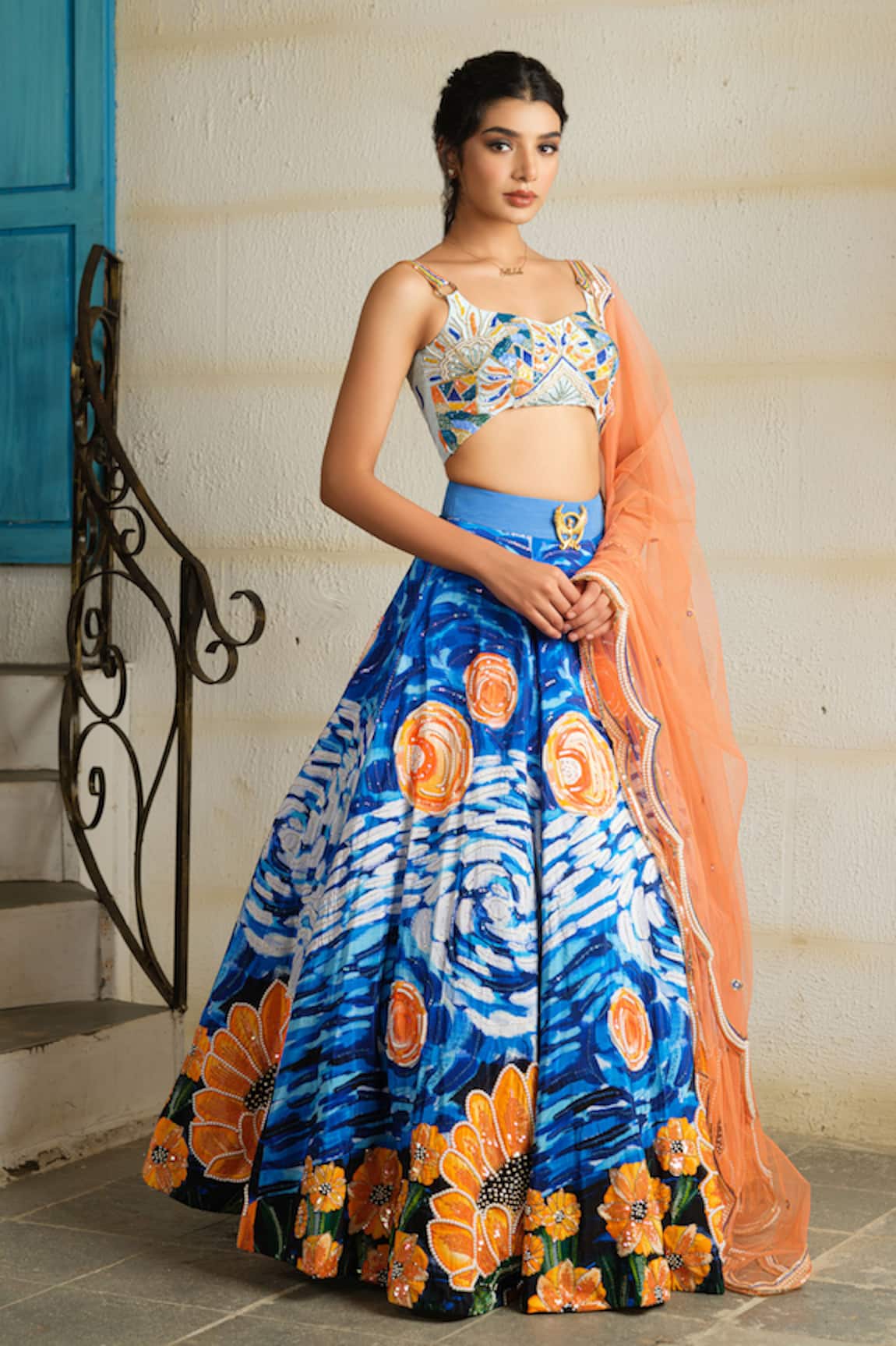 House Of Akshata Starry Night Lehenga Set 