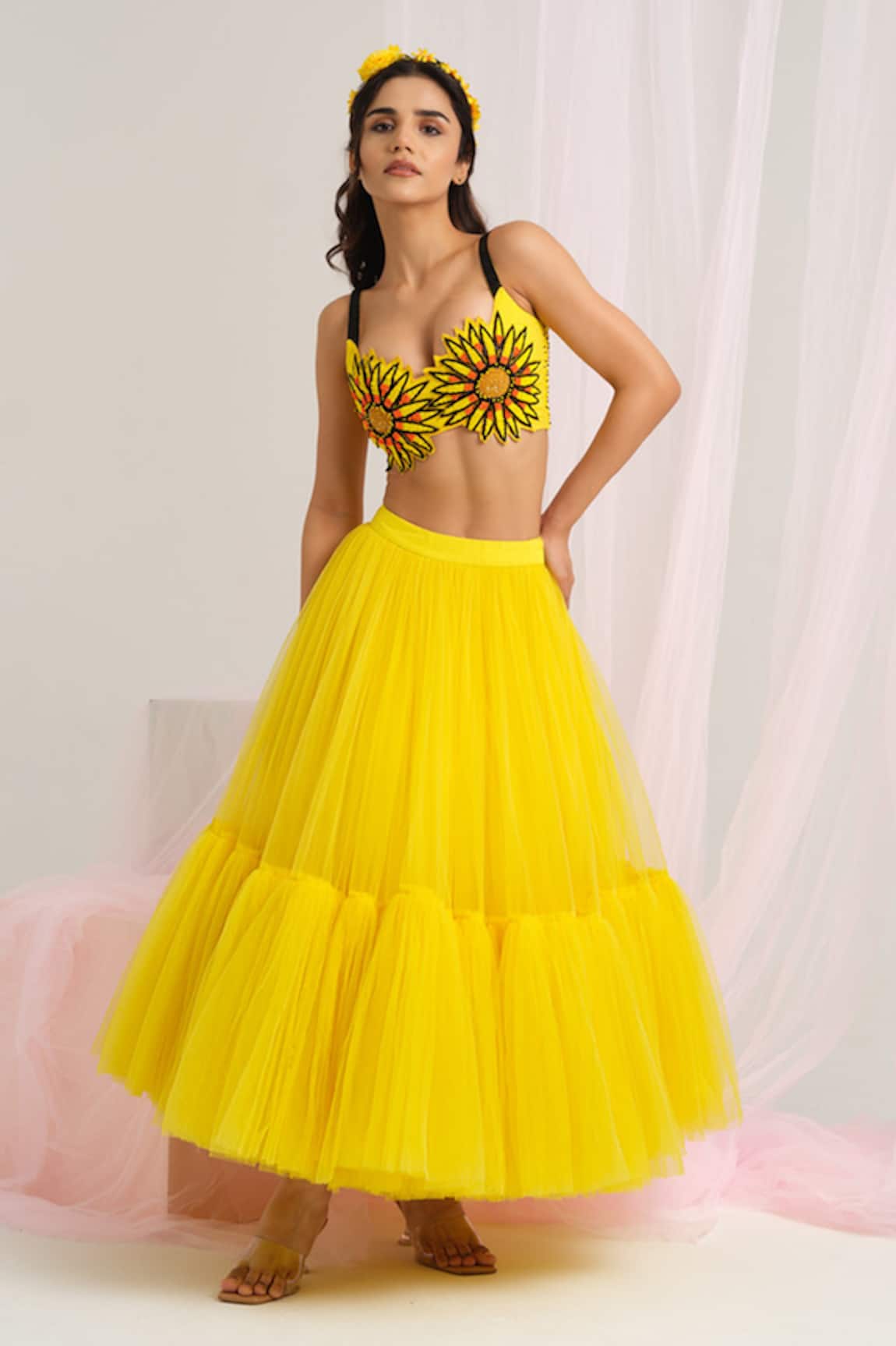 House Of Akshata Sunflower Radiance Set 