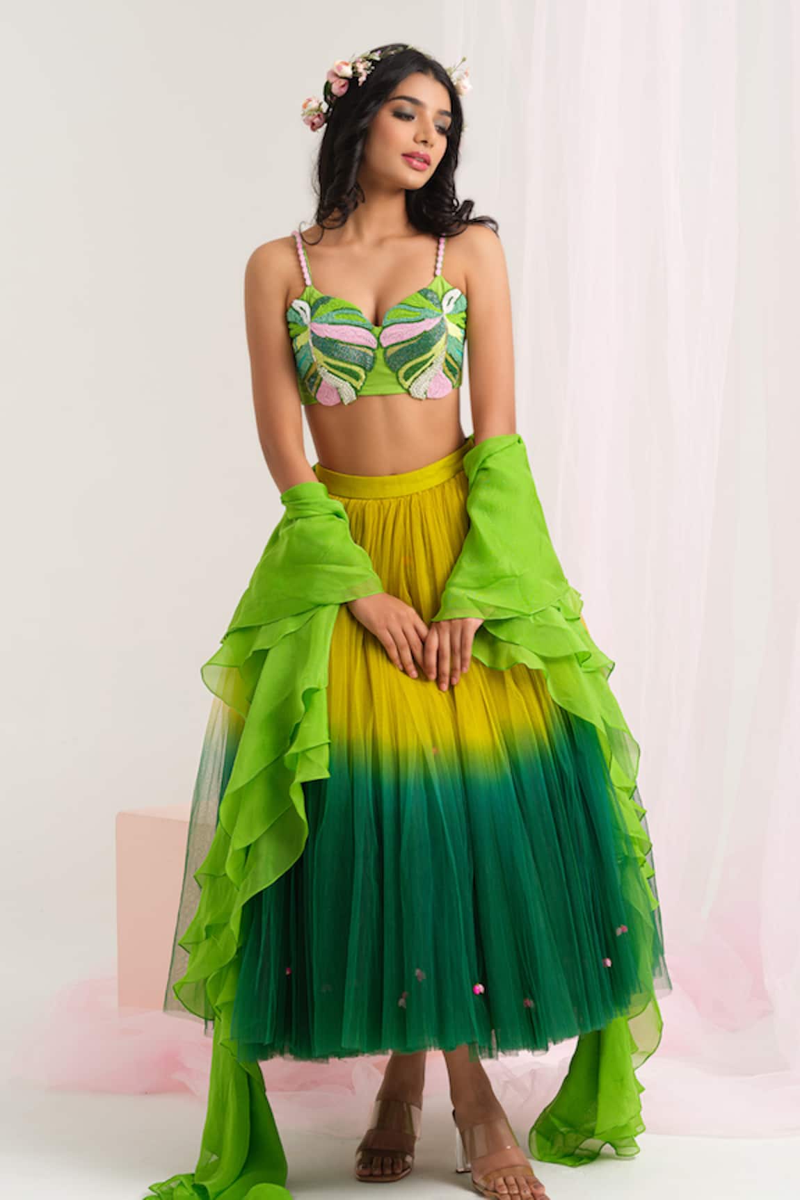 House Of Akshata Tropical Chic Ensemble Set 