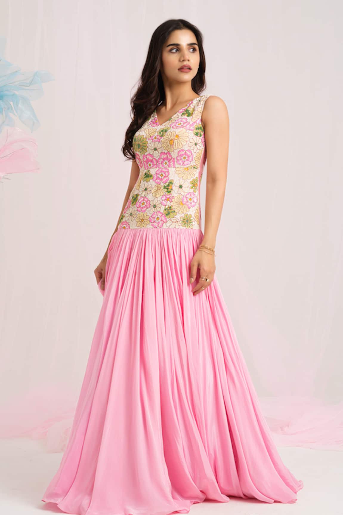 House Of Akshata Floral Elegance Gown 