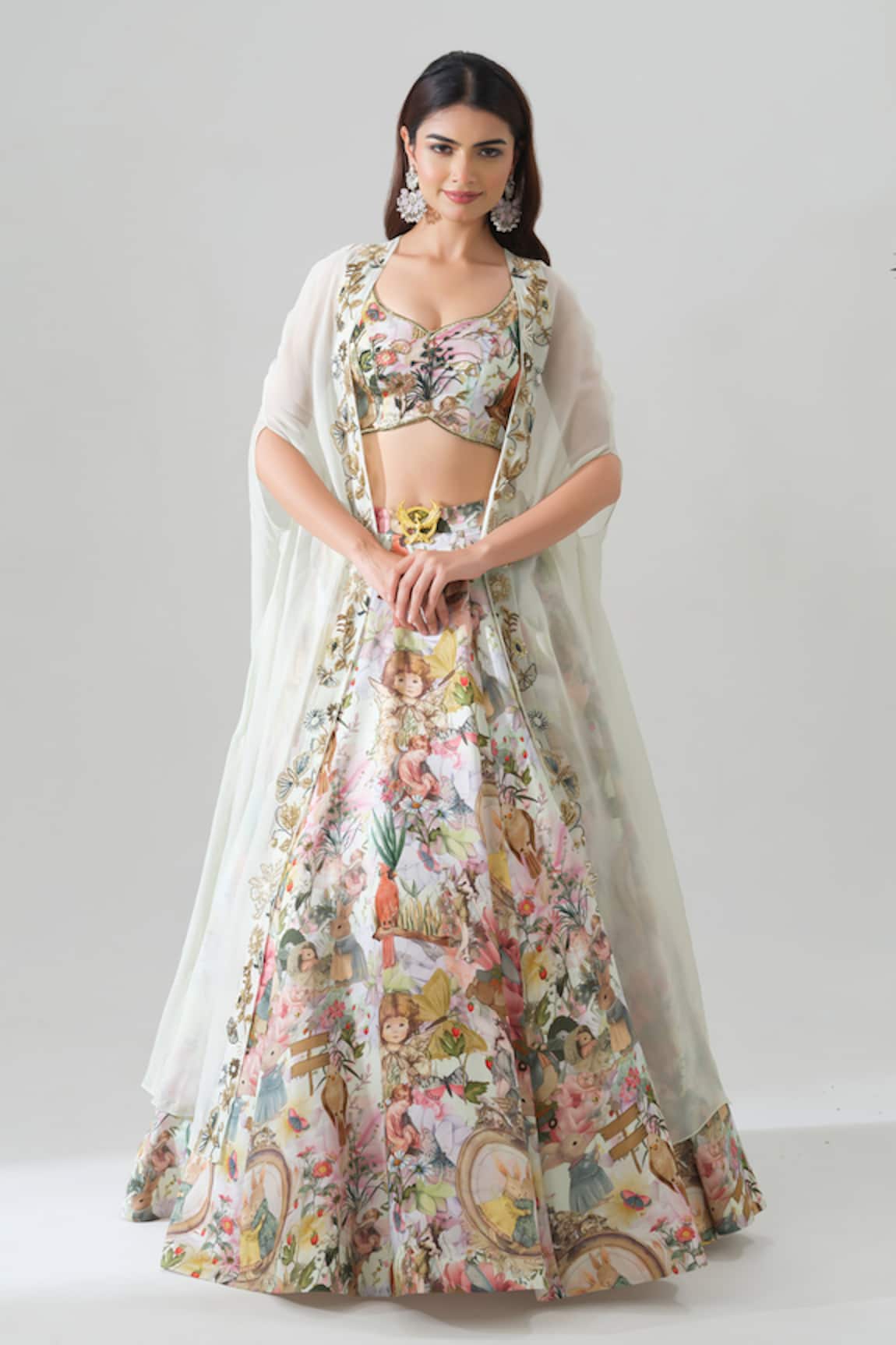 House Of Akshata Whimsical Vintage-Inspired Lehenga Set 