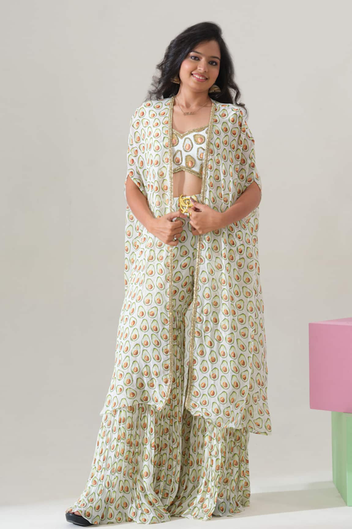 House Of Akshata Avocado Bliss Co-ord Set 