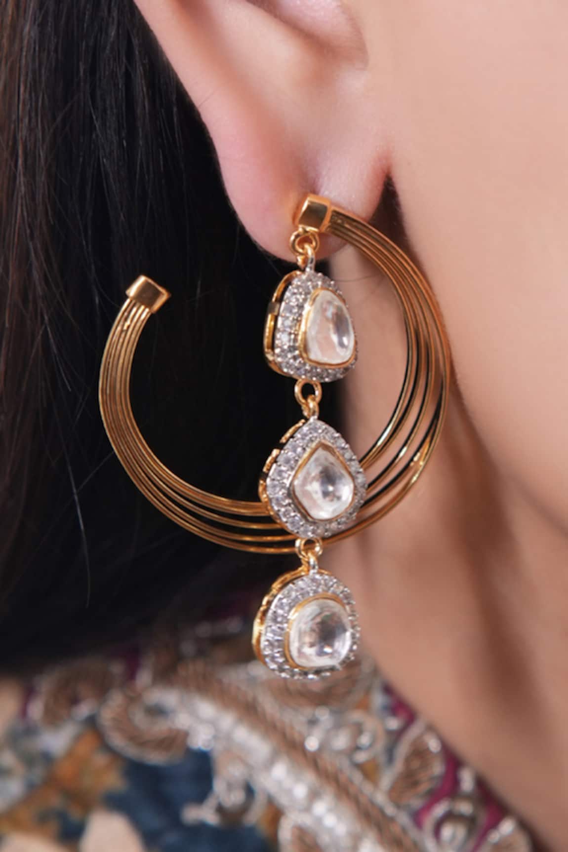 Vasundhara Designer Charul Earrings 