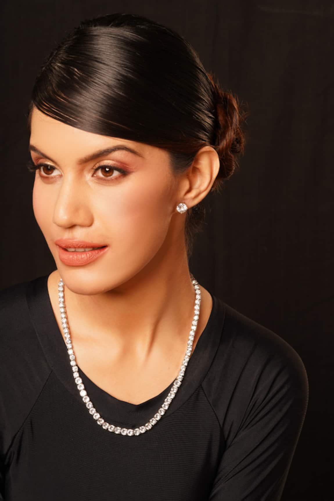 Studio6 Jewels Gold Plated Necklace & Earring Set 
