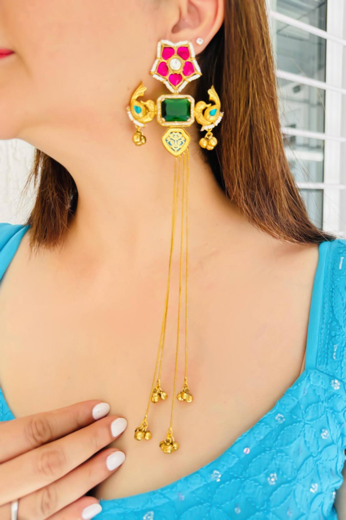 Studio6 Jewels Designer Gold Plated Earrings 