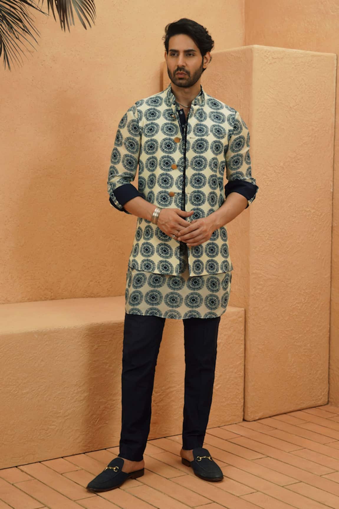 Sva By Sonam & Paras Modi Midnight Blue Kurta 