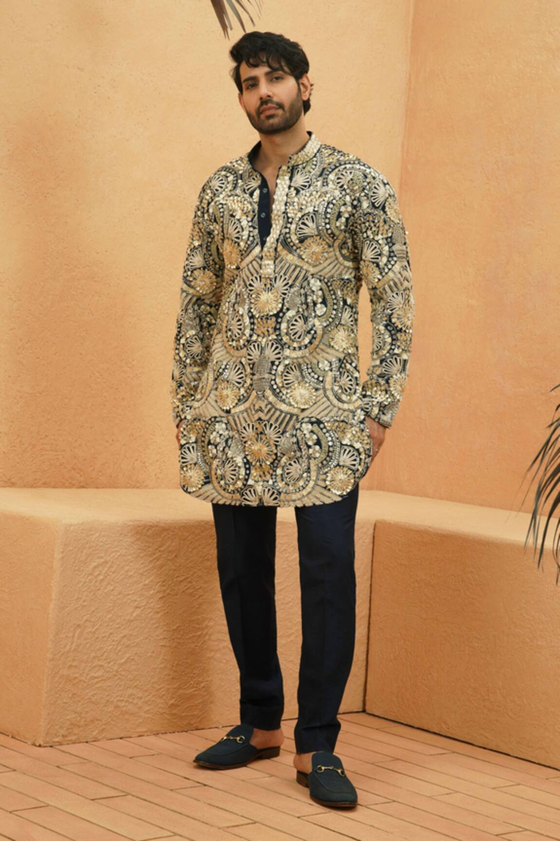 Sva By Sonam & Paras Modi Heavily Embellished Kurta Set 