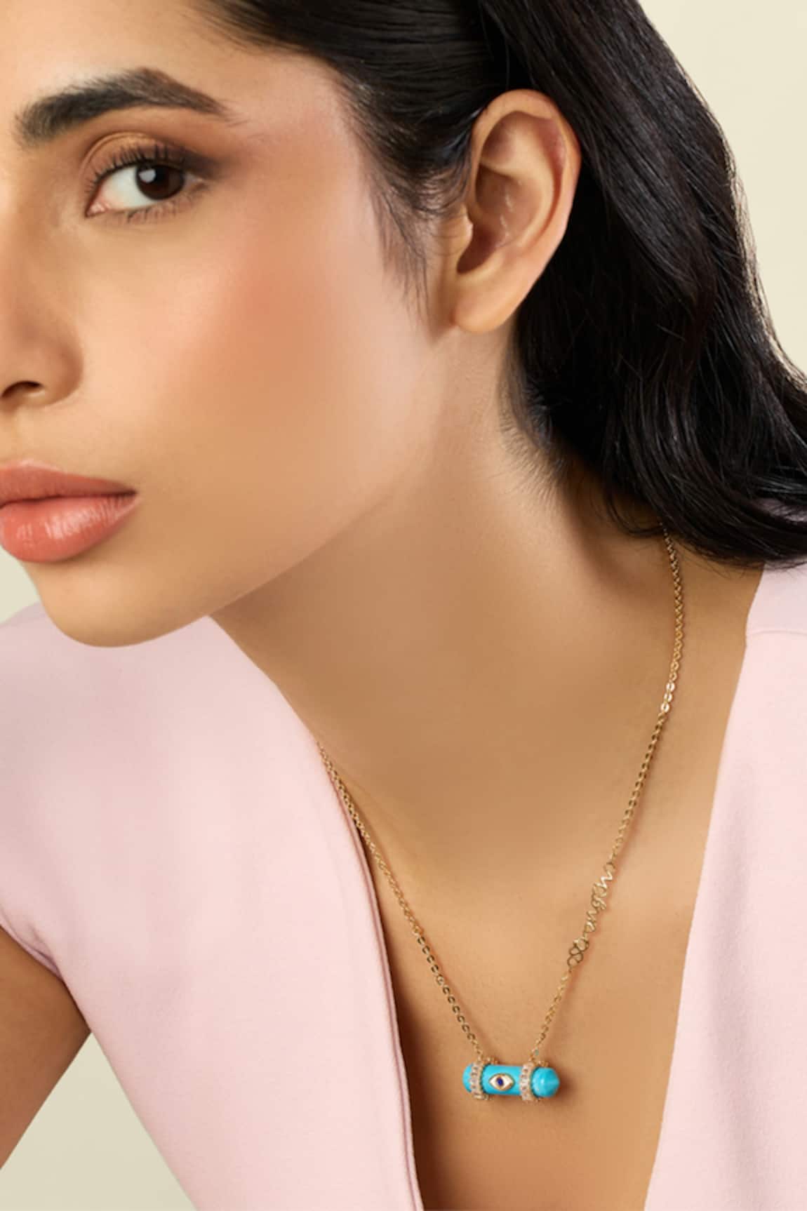 Isharya Turquoise Pendant Necklace 