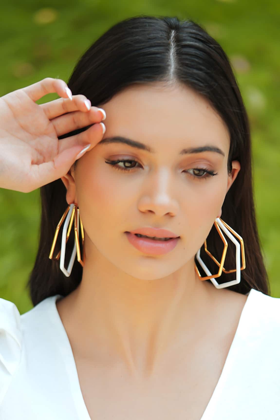Varnika Arora XL Trio Gold Hoops 