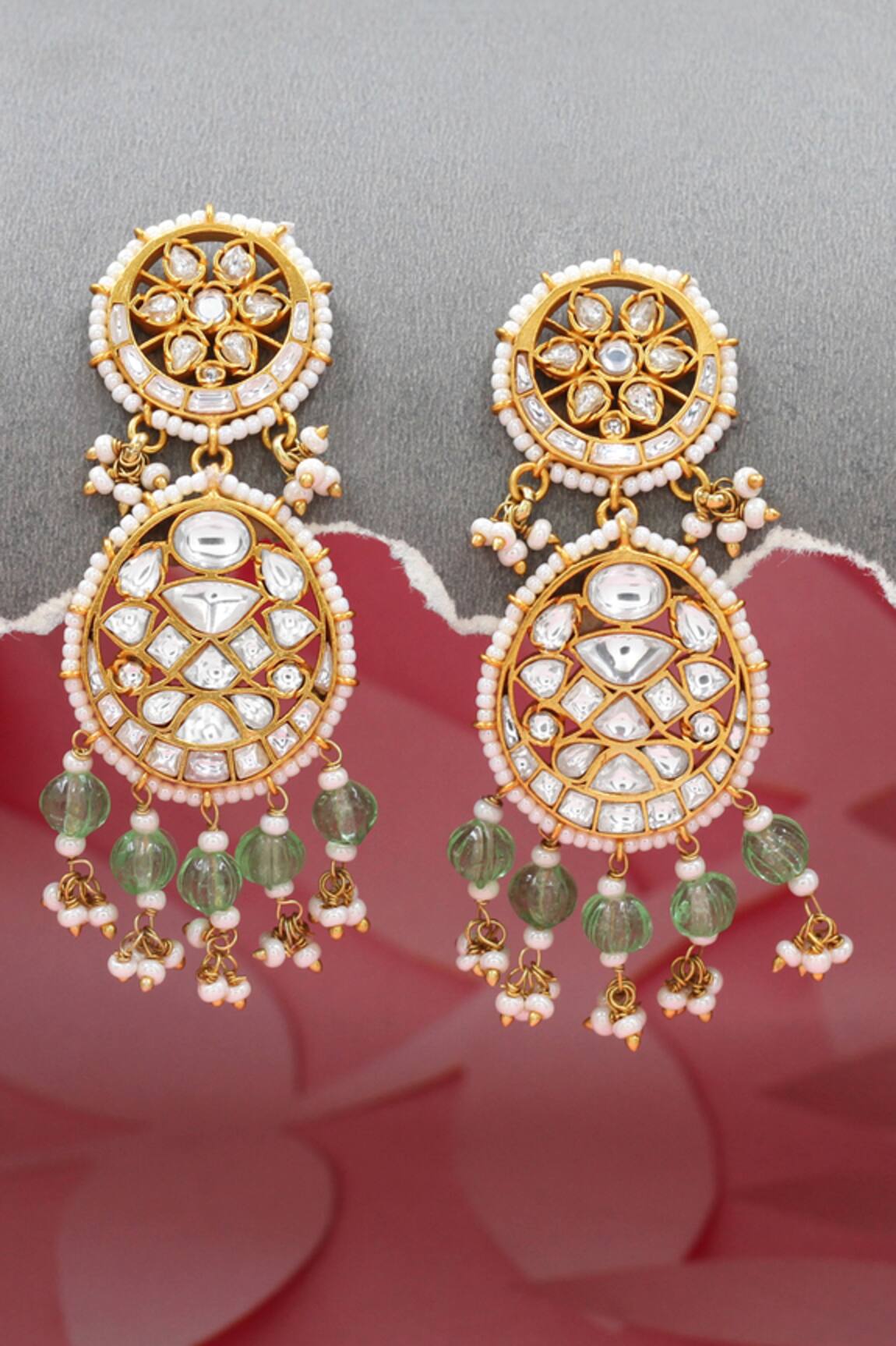Sangeeta Boochra Kundan Designer Earrings
