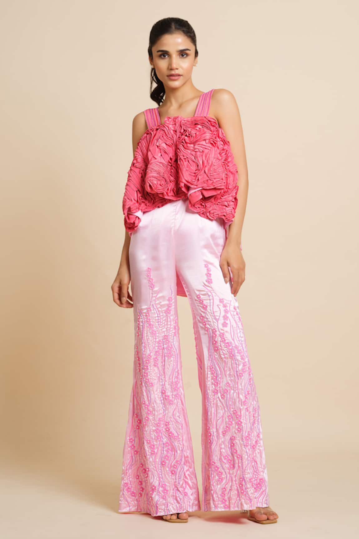 House Of Akshata Whimsical Ruffle Jumpsuit 