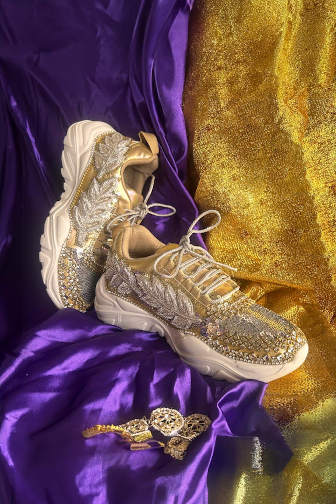 Chal Jooti Royal Jewel Embellished Sneakers 