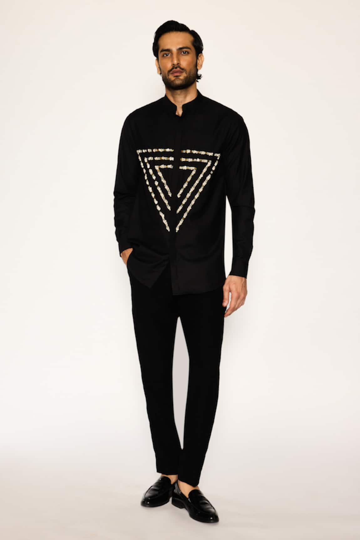 Ankit V Kapoor Prism Path Axis Black Shirt 