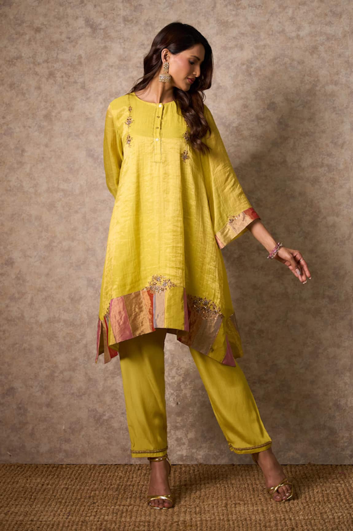 Priti Prashant Zing Yellow Kurta Set