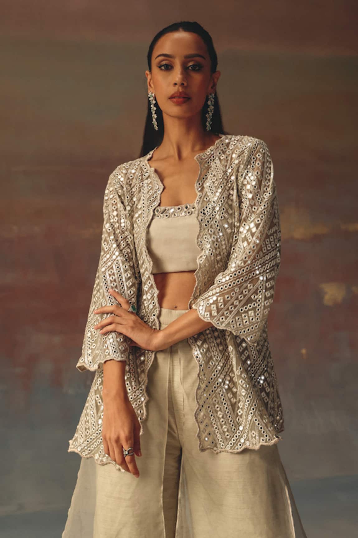 Twenty Nine Classic Silver Scallop Jacket 
