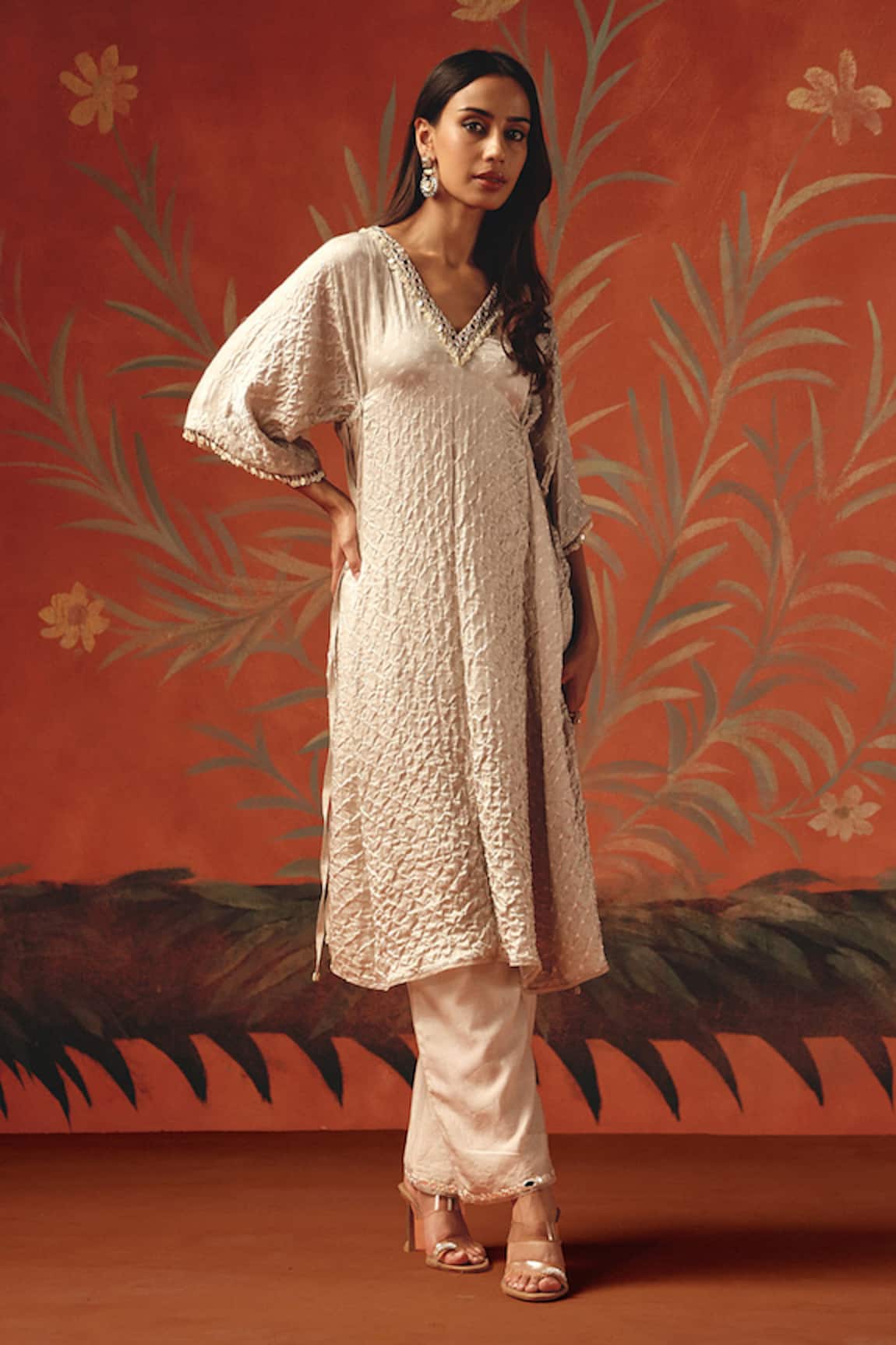 Twenty Nine Moon Dust Gajji Silk Kurta 