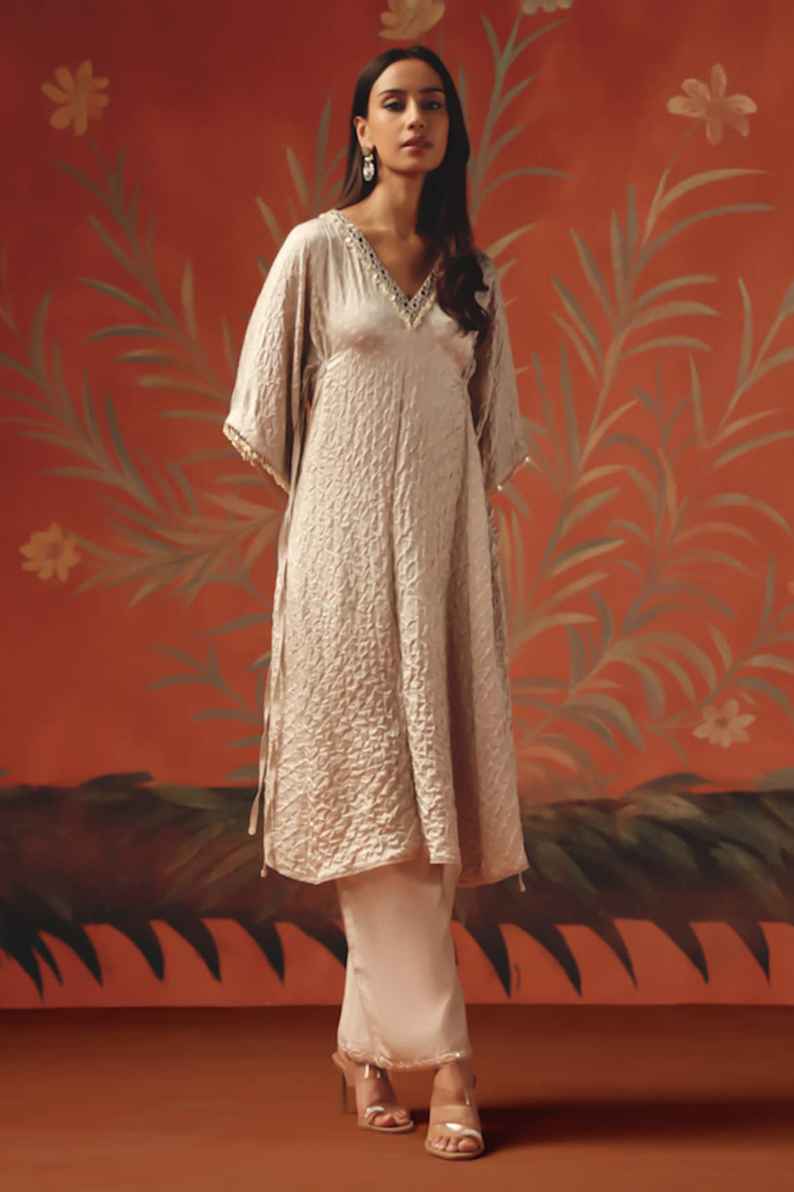 Twenty Nine Moon Dust Chanderi Palazzo  