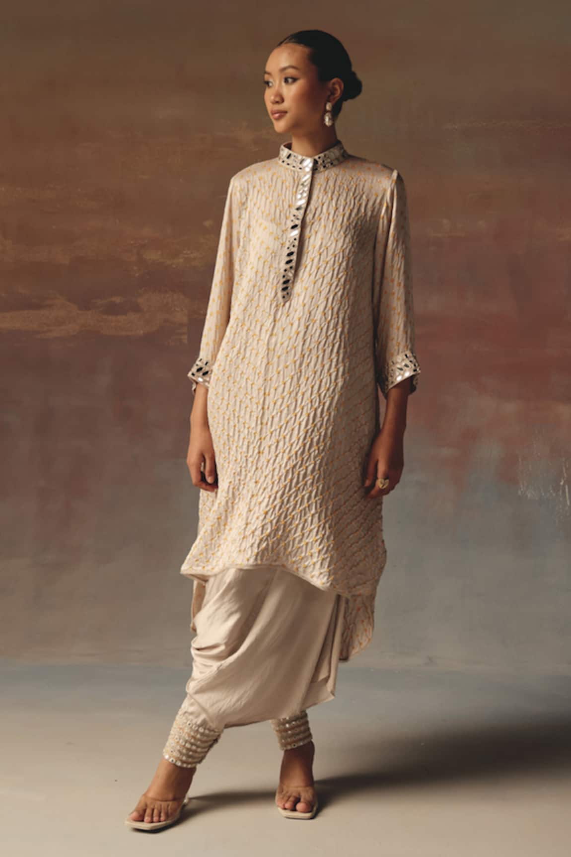 Twenty Nine Moon Dust Gajji Silk Shirt Kurta 