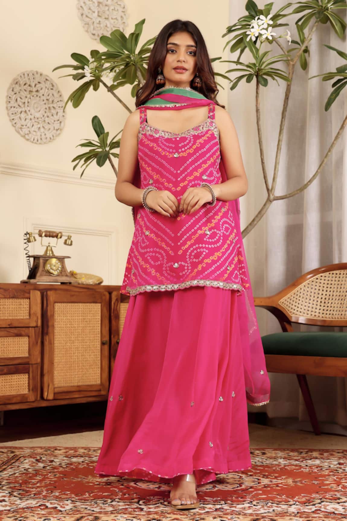 Sonali Methi Rani Pink Designer Kurta Set 