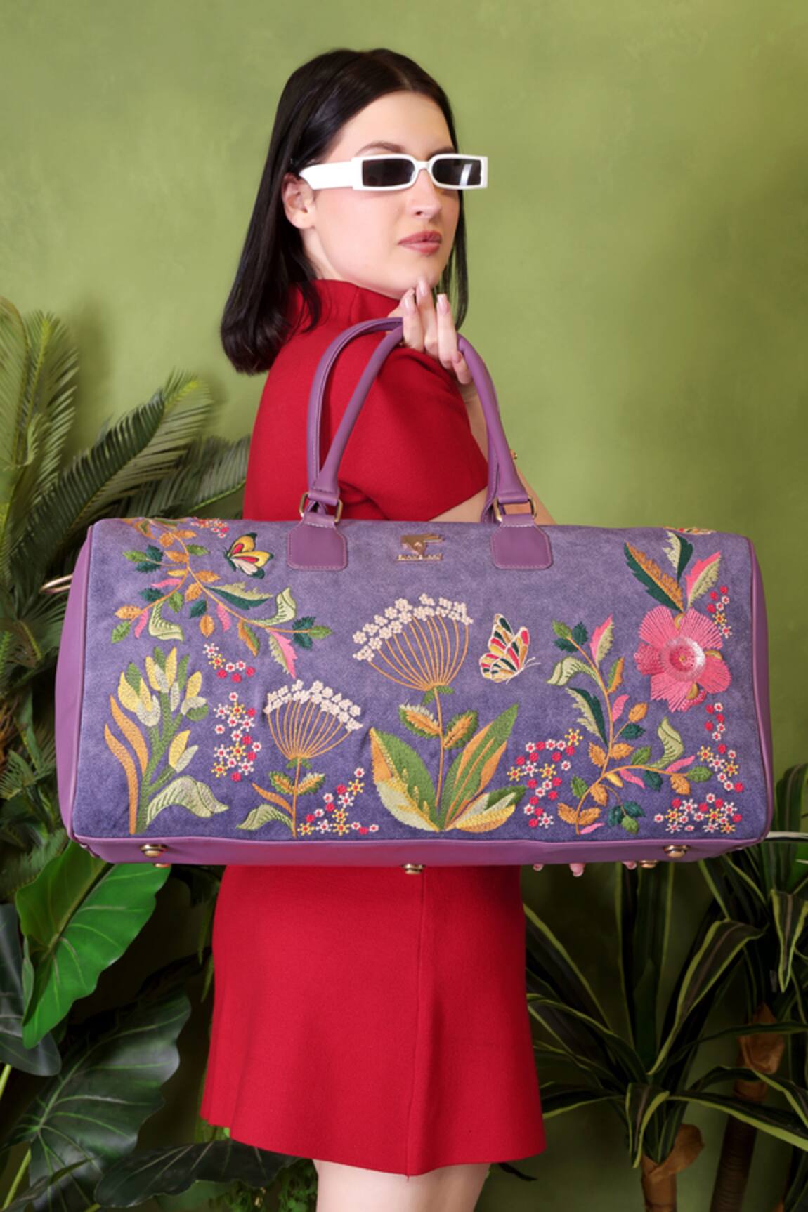 PickAleaf Violet Valley Duffel Bag 