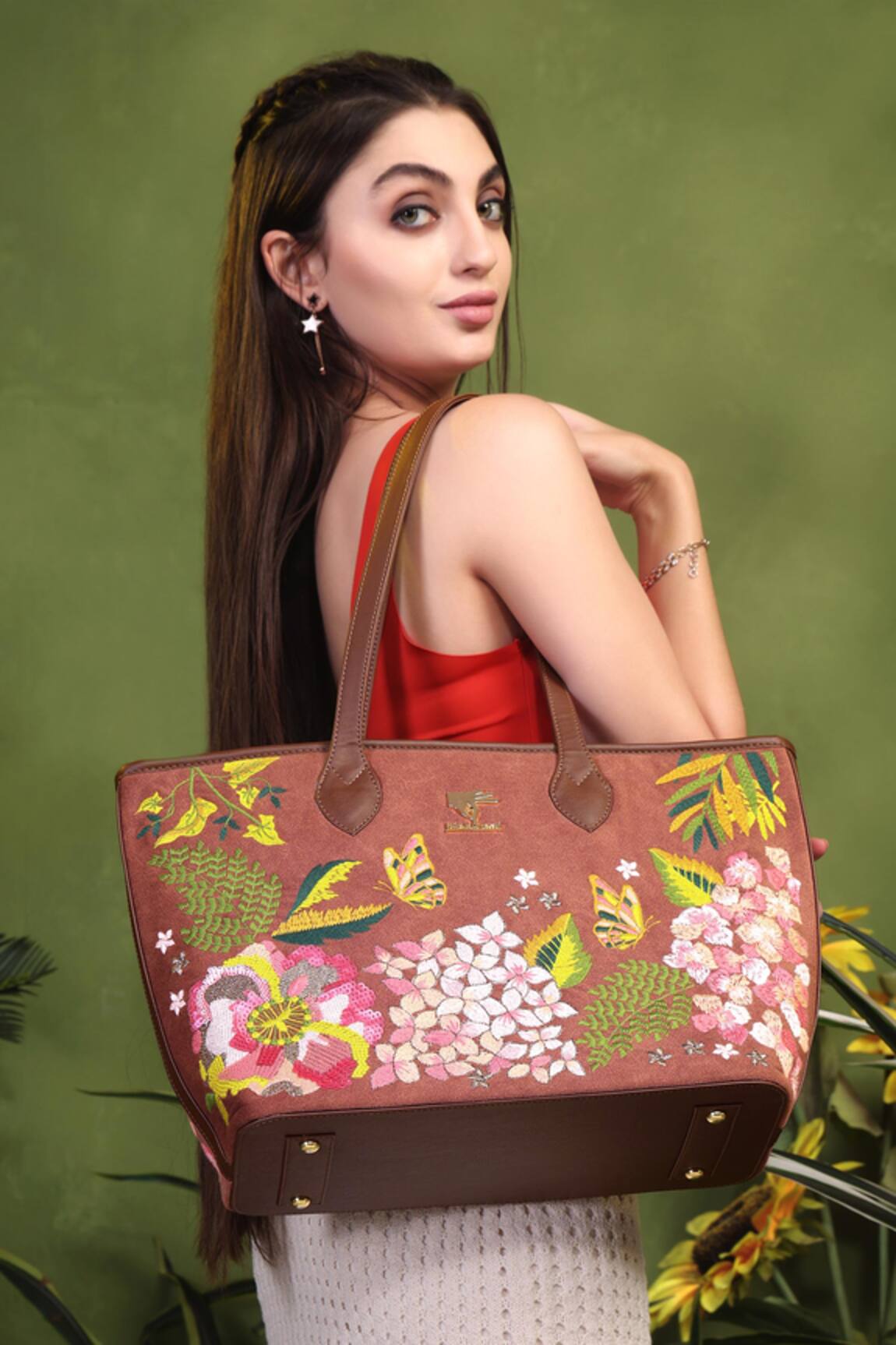 PickAleaf Blossom Wood Tote Bag 