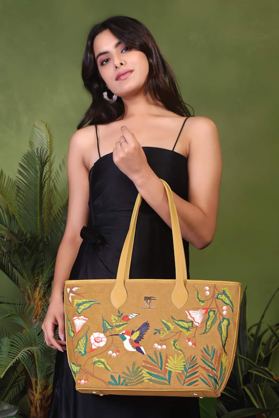 PickAleaf Golden Flora Tote Bag 