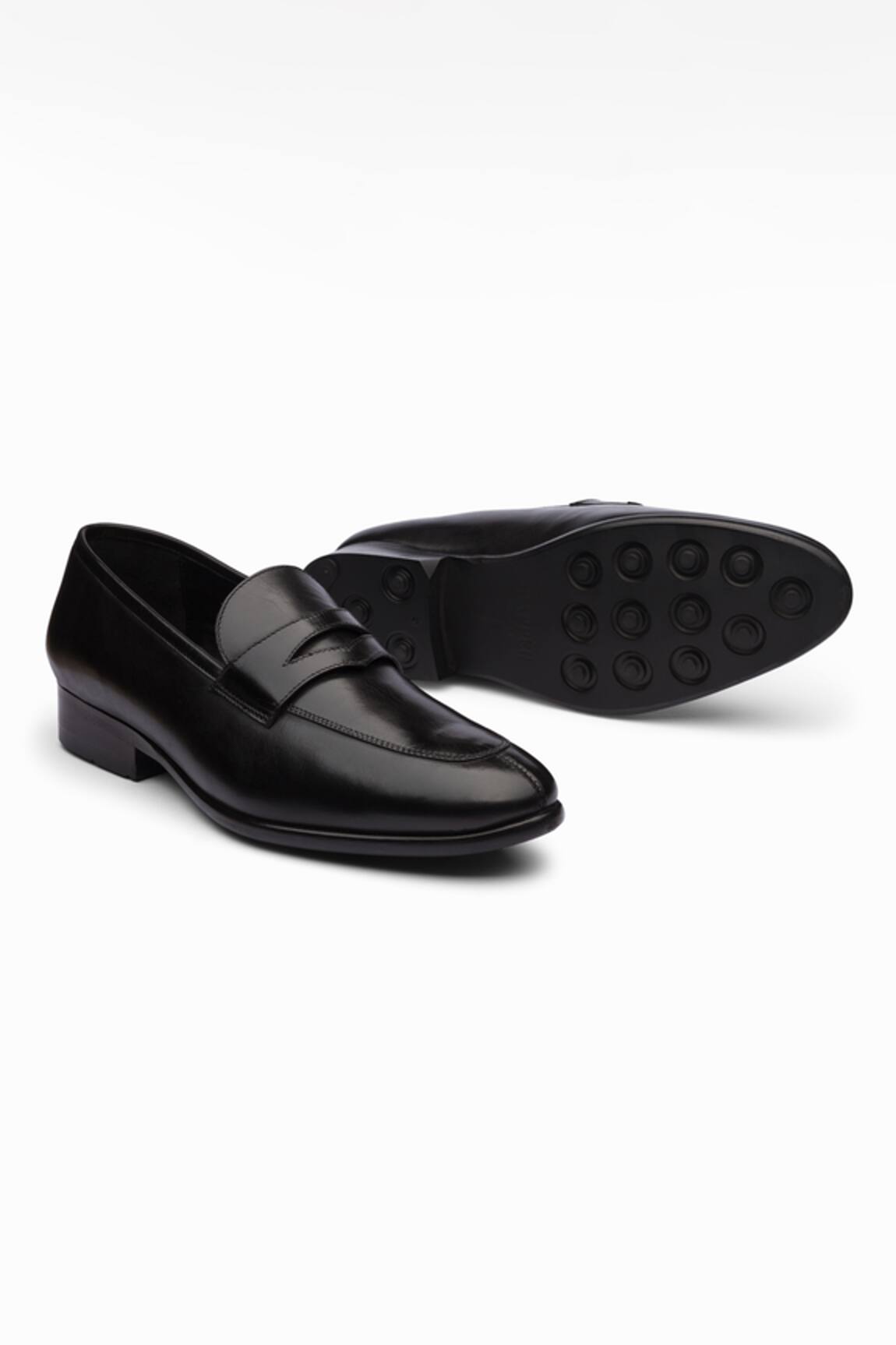 Dapper Shoes Handmade Split Toe Penny Loafers 