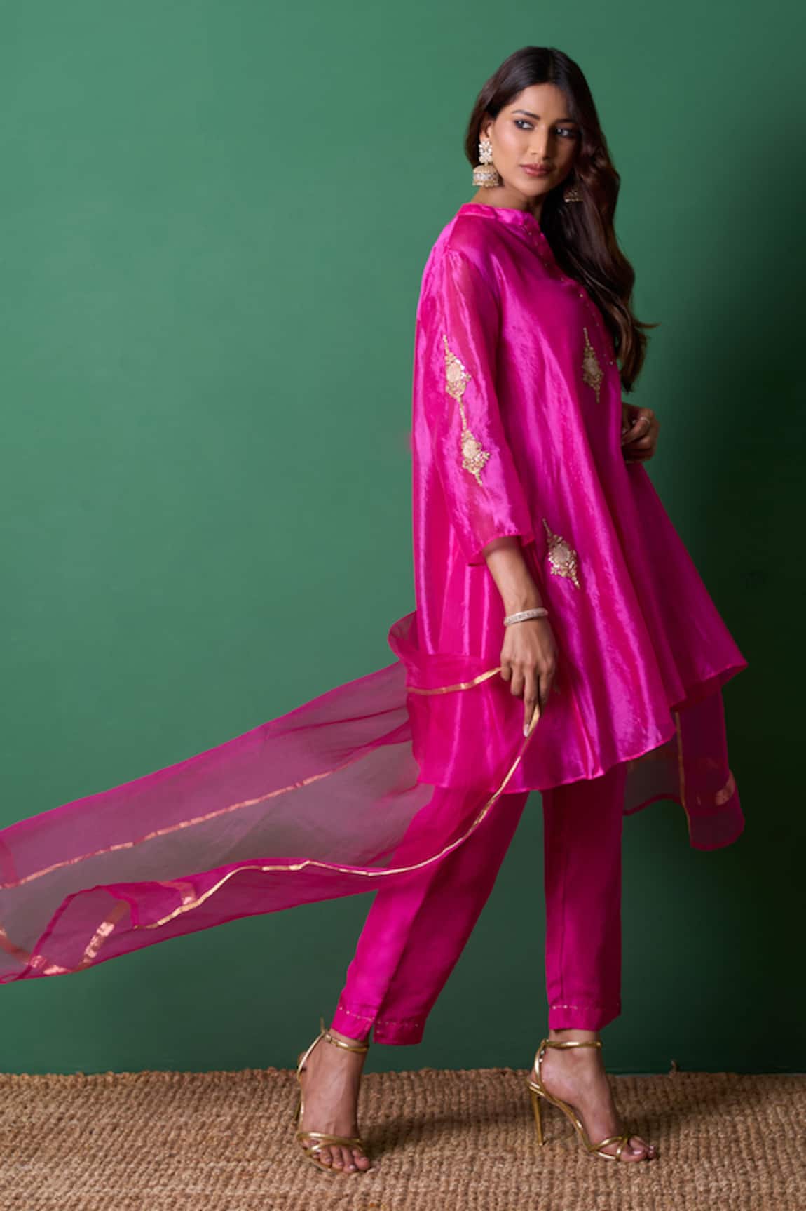 Priti Prashant Paradise Pink Kurta Set with Dupatta