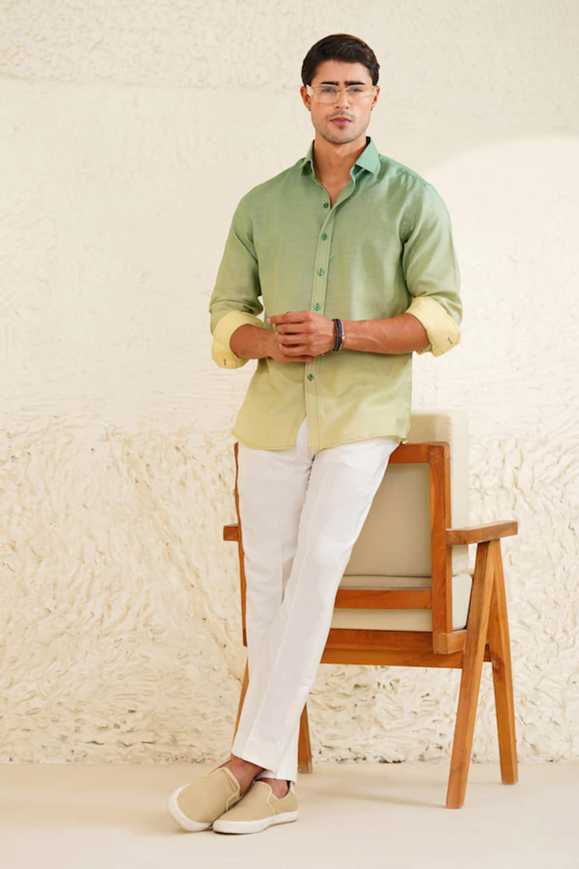 Eleven Brothers Sun Sage Linen Shirt  