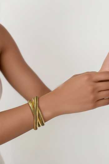 Tad Accessories Tarnish Free Gold Finish Bracelet