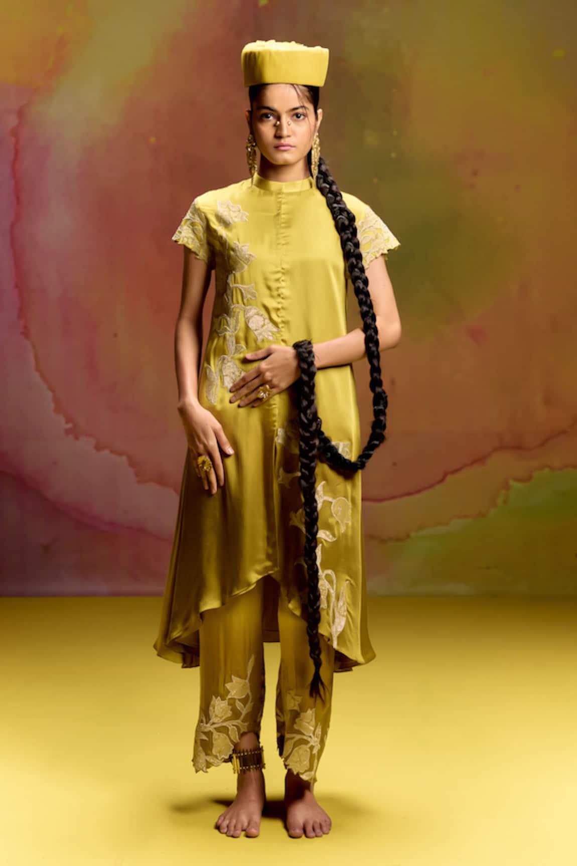 Kavitha Gutta Zari Bell Kurta & Pant 