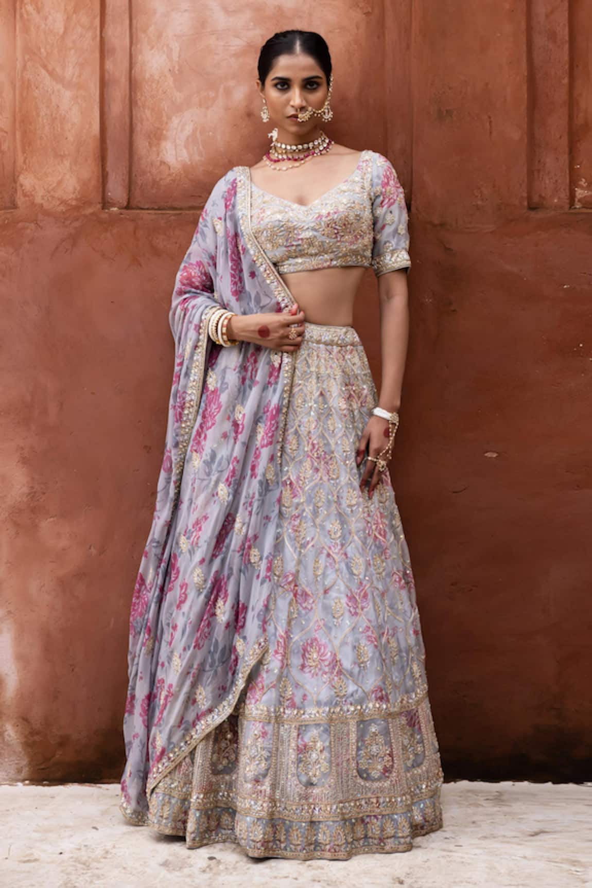 Aangan By Parul Serene Whispers Lehenga Set 