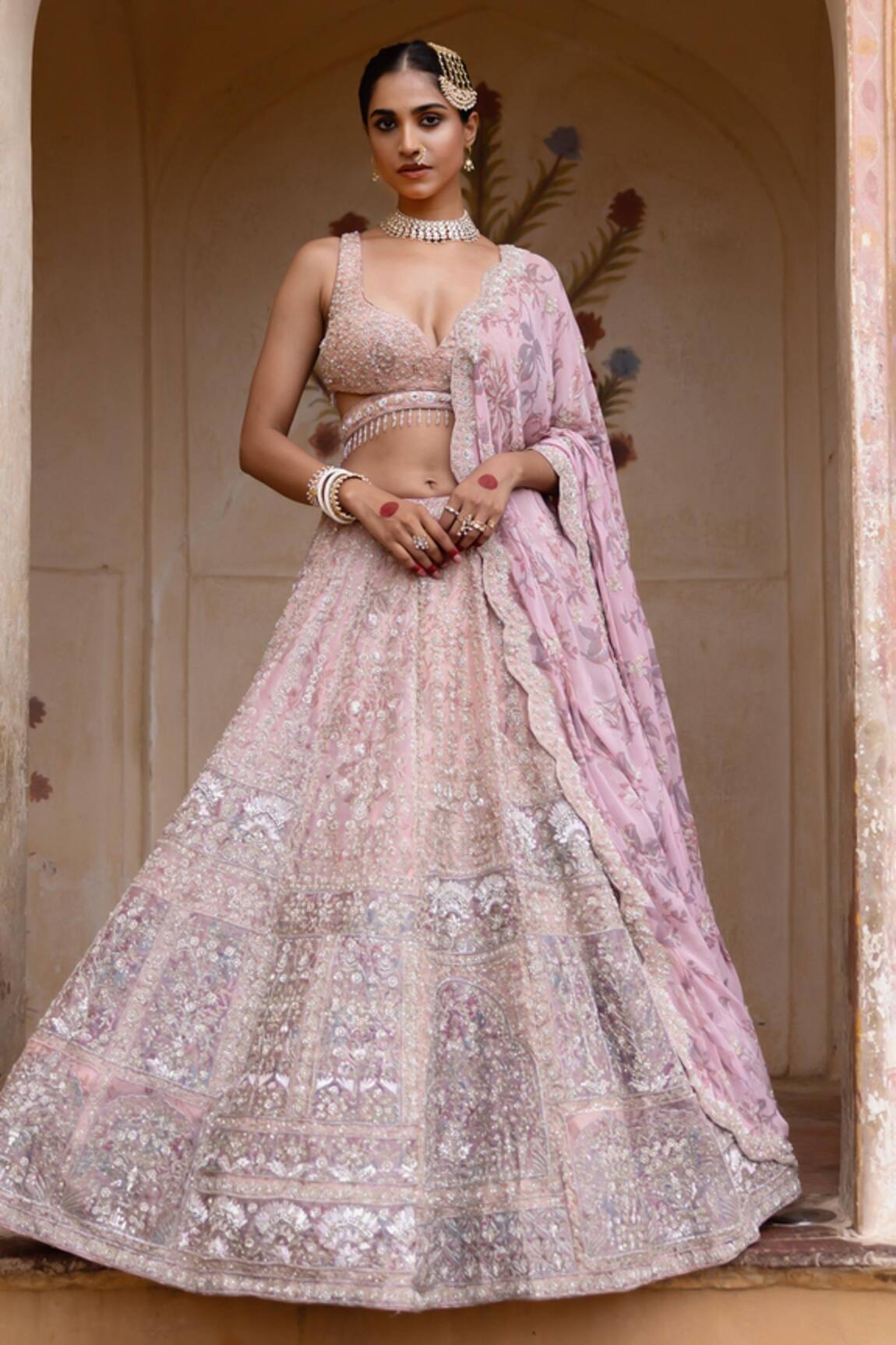 Aangan By Parul Ethereal Dream Lehenga Set 