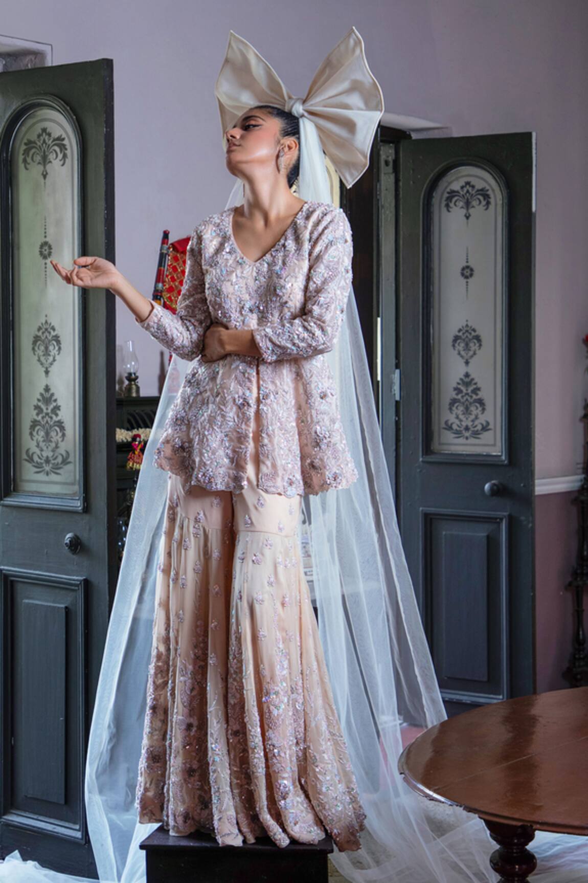 Aangan By Parul Starry Serenade Sharara Set 