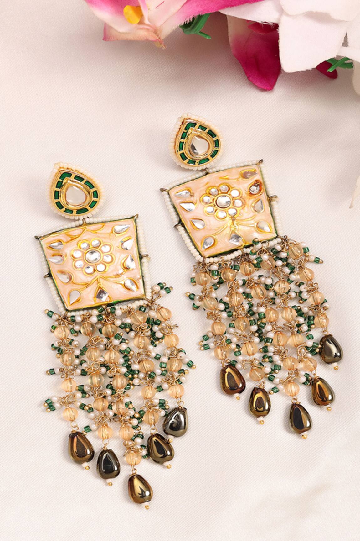 Dugran By Dugristyle Abru Gul Drop Earrings 