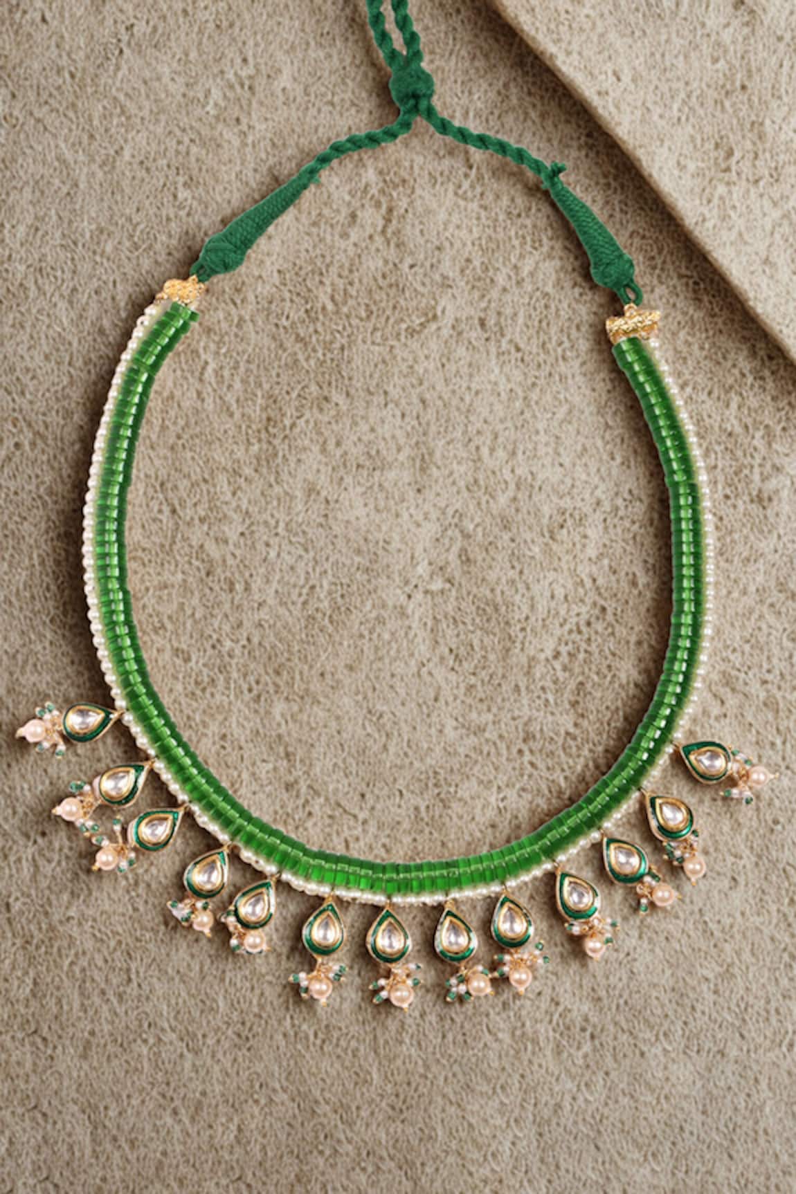 Dugran By Dugristyle Hari Zameen Necklace 