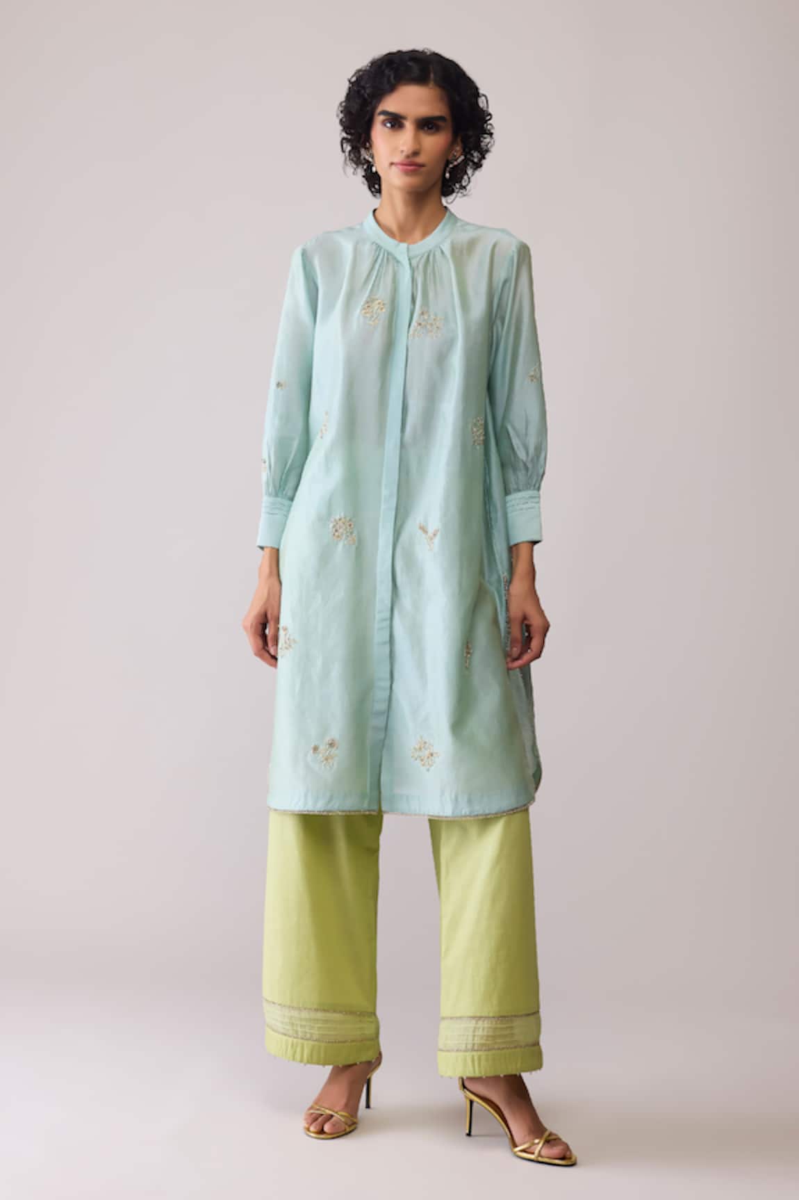 Bunka Ina Mint Kurta Set 