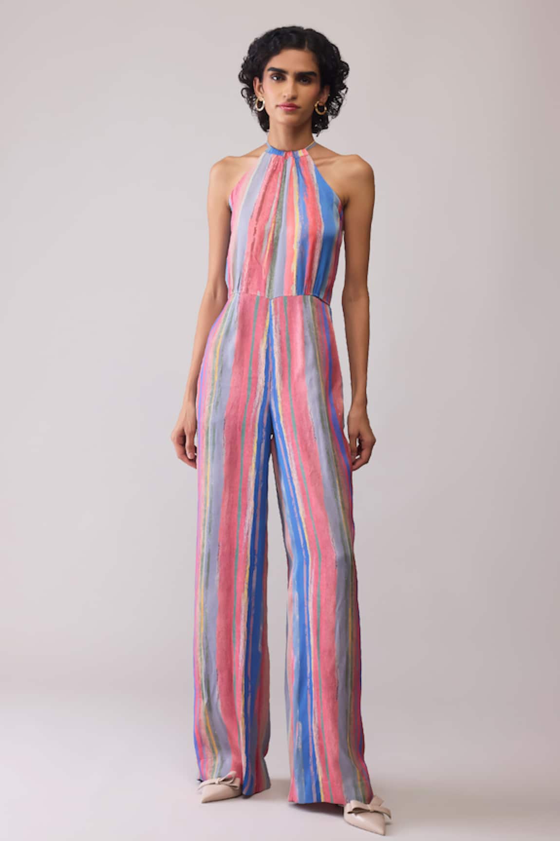 Bunka Lara Striped Jumpsuit 