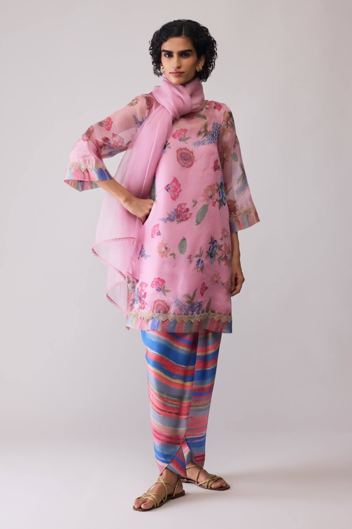 Bunka Myla Pink Dupatta 