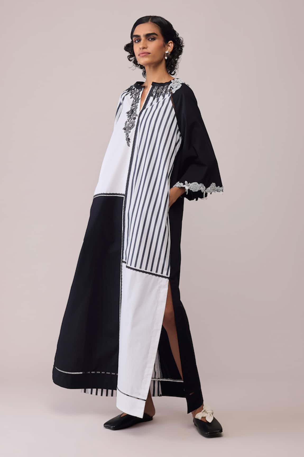 Bunka Neesa Black & White Dress 