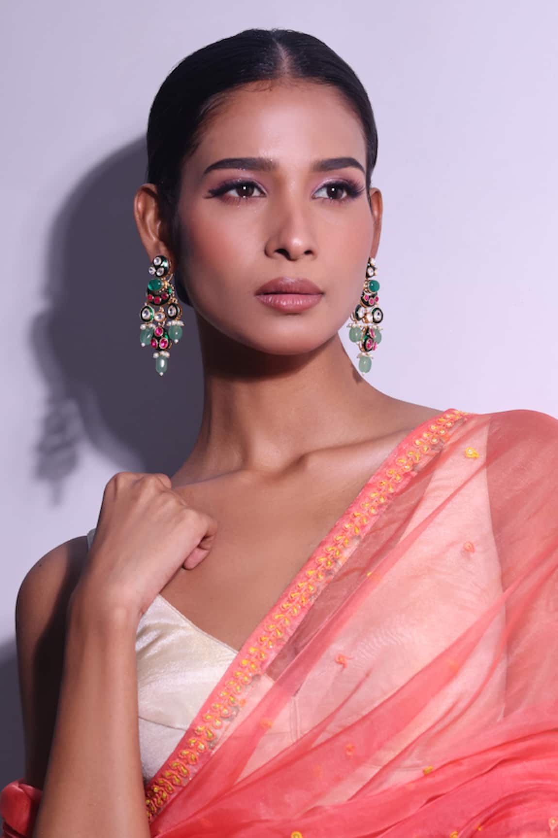 Zaza By Somya Peacocks Pride Earrings 