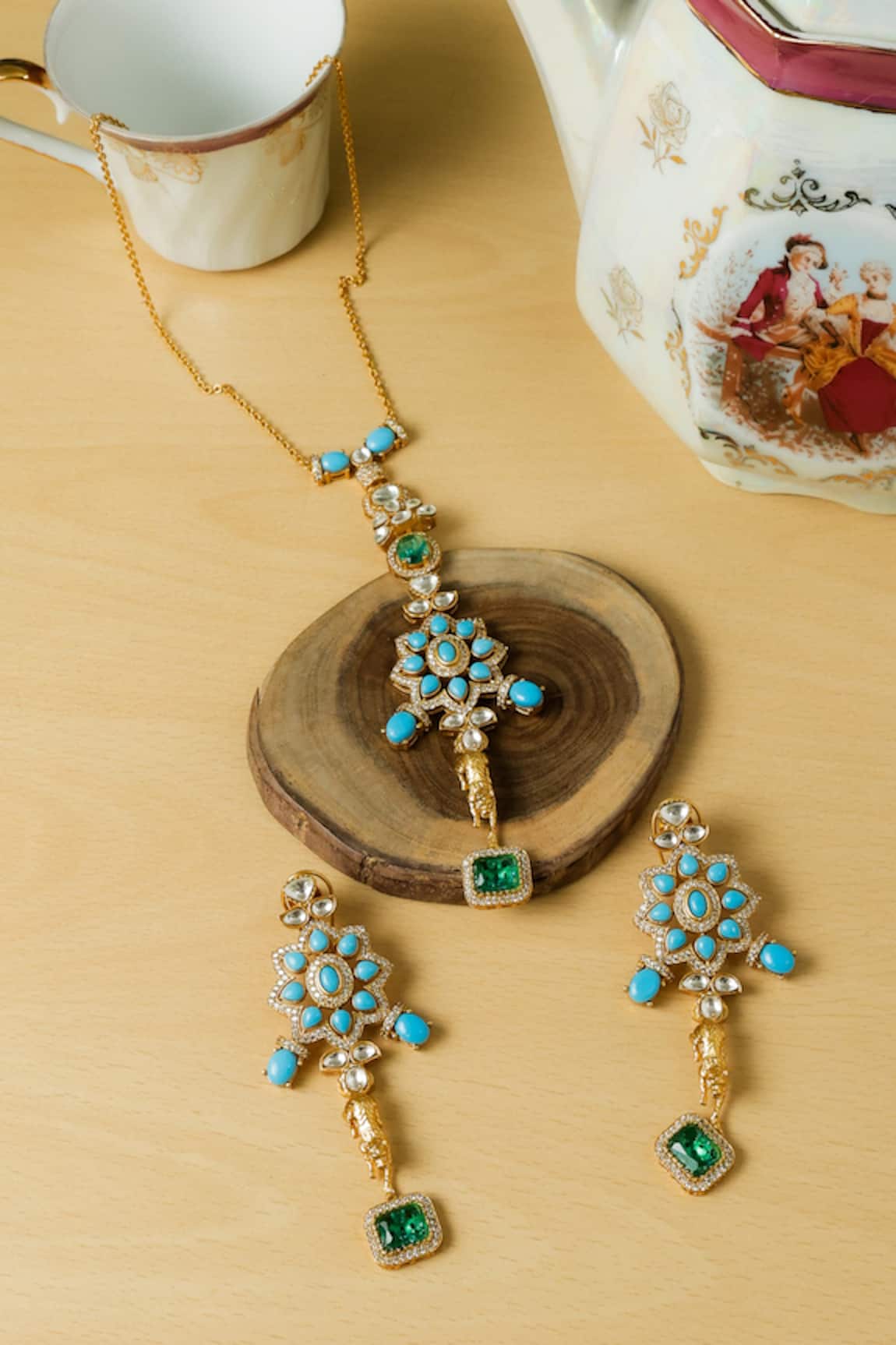 Zaza By Somya Rajwada Regal Necklace Set 