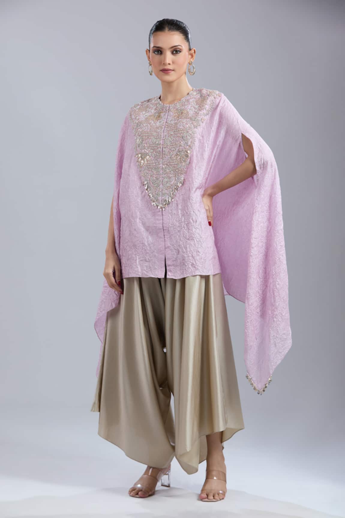 Prisho Embroidered Kaftan & Pant Set 