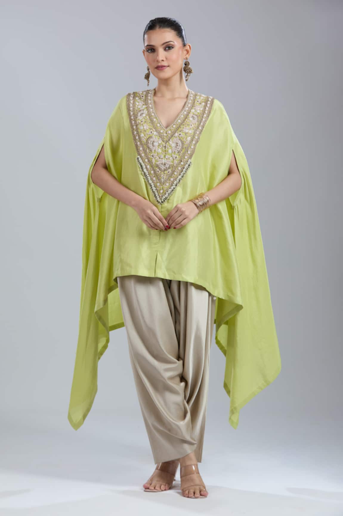 Prisho Resham Work Kaftan Set 